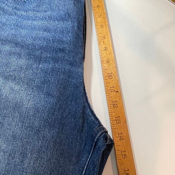 Denim Forum Blue High Rise The Joni High Rise Loose 29L Jeans Size 32 - Picture 8 of 13